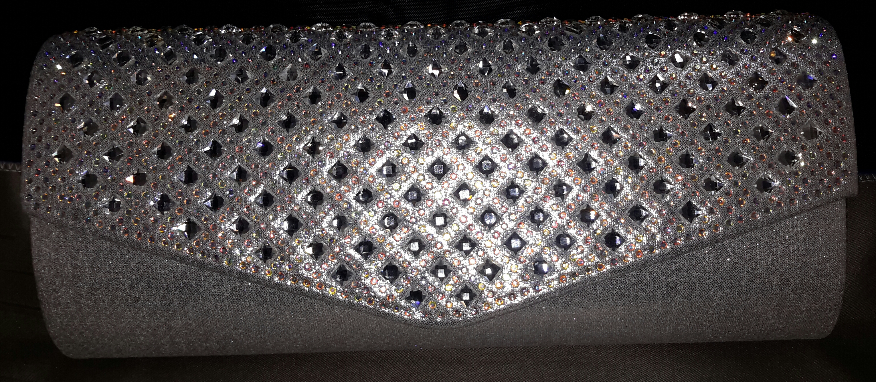 Bling bling tas zilver